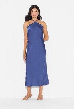 Women's Lace Trim Maxi A-Line Dress  Size Medium Wild Fable